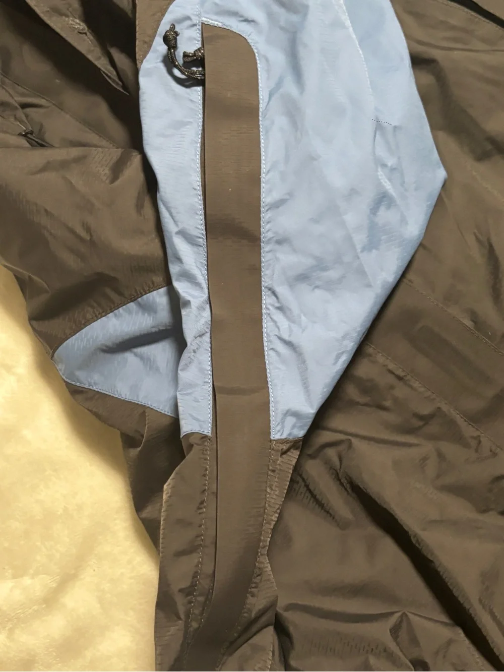 REI Coat Full Zip Hood Blue And Black